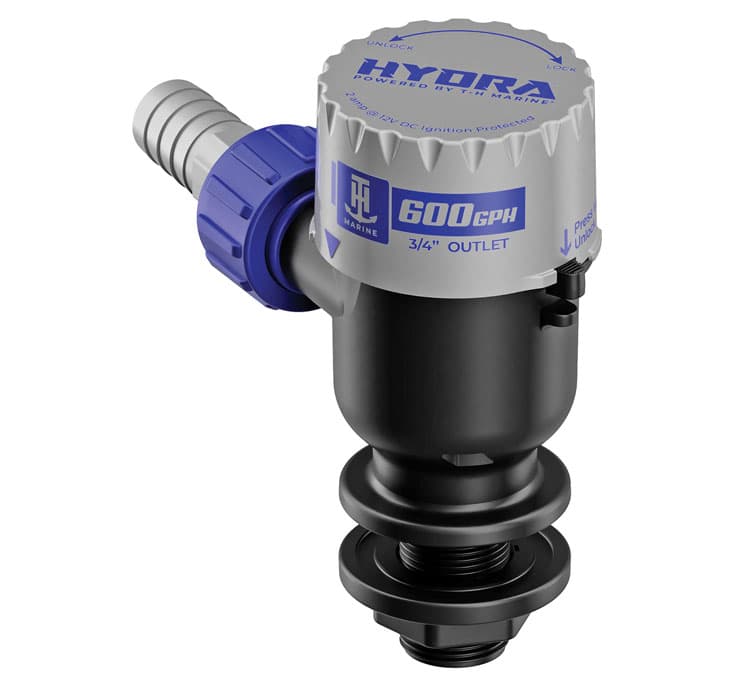 Hydra Livewell Pump with Short Threaded Intake Tube (600 GPH)