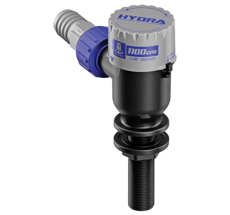Hydra Livewell Pump with Long Threaded Intake Tube (1,100 GPH)