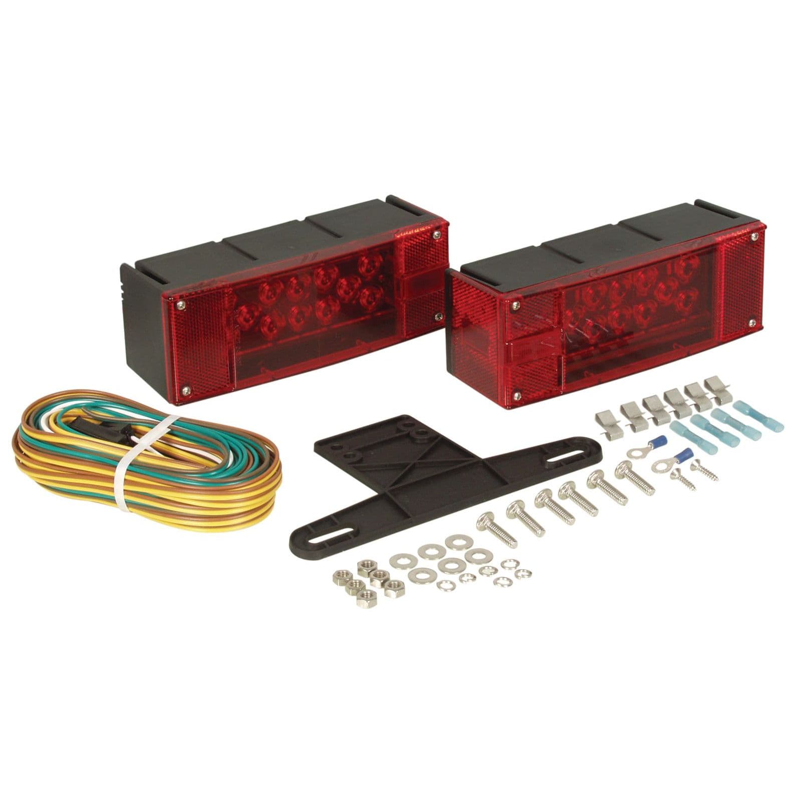 L.E.D. Submersible Low Profile Trailer Light Kit - Over 80” Wide Trailer