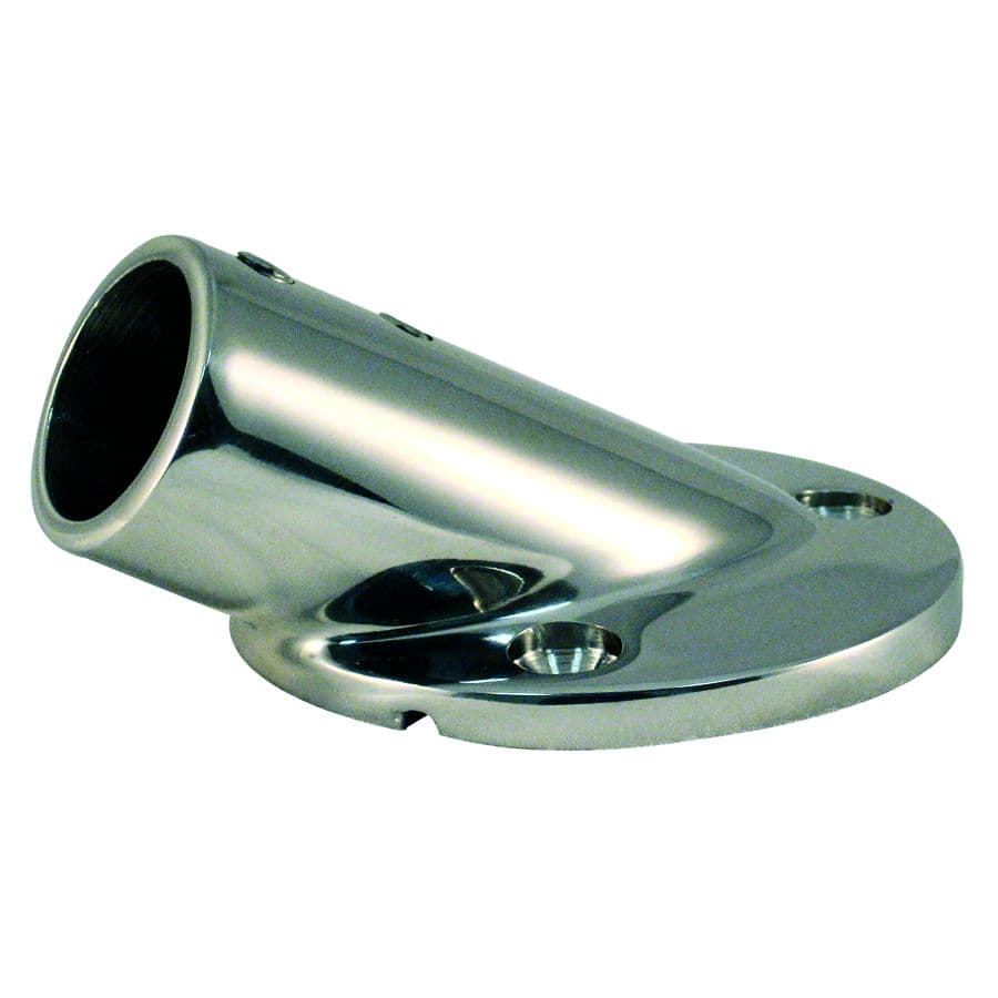 Cast Stainless Steel Rail Fitting - 30° Round Base (2-5/8”)