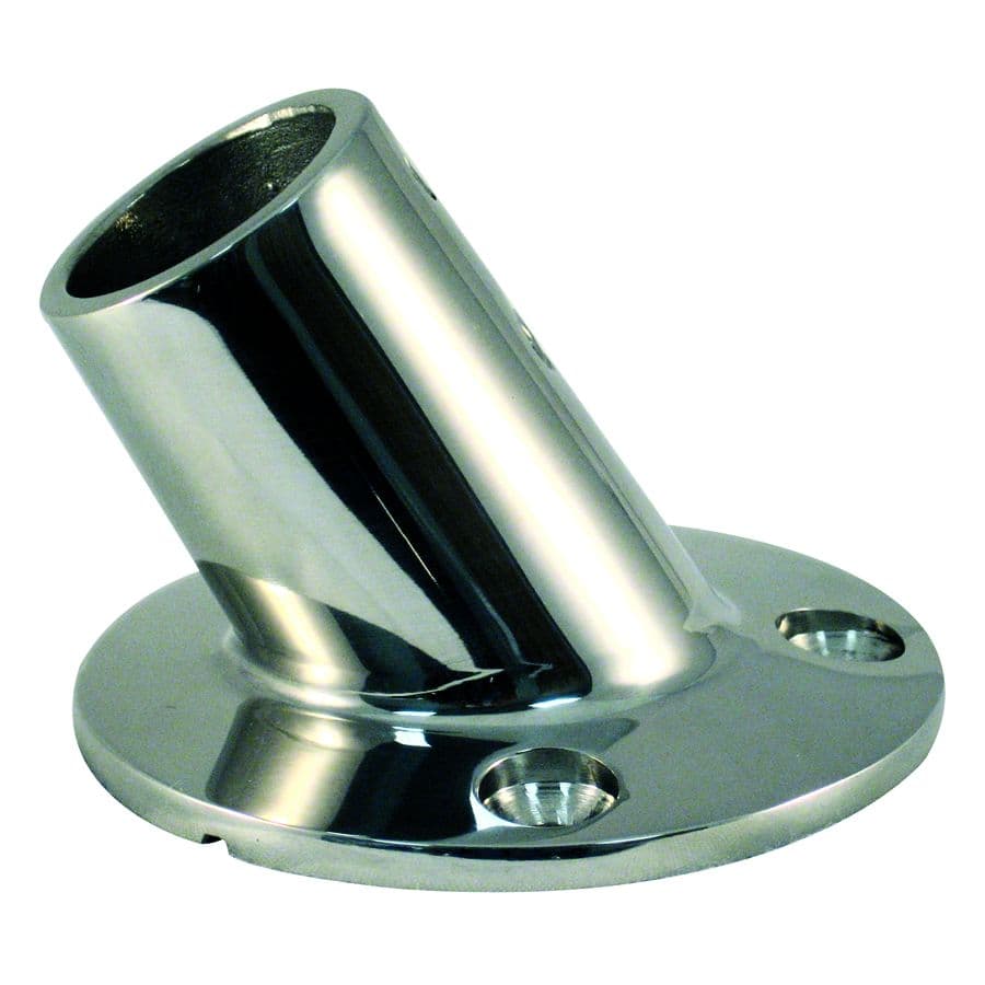 Cast Stainless Steel Rail Fitting - 60° Round Base (2-5/8”)