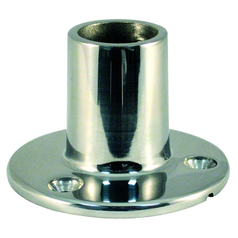 Cast Stainless Steel Rail Fitting - 90° Round Base (2-5/8”)