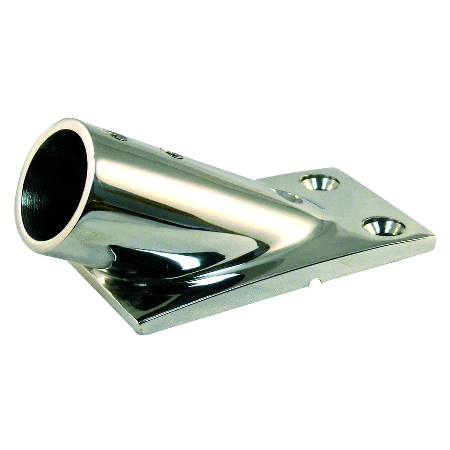 Cast Stainless Steel Rail Fitting - 30° Rectangular Base (2-5/8”)