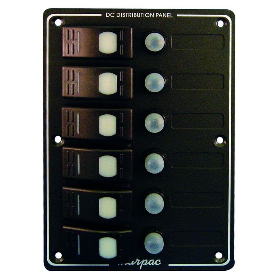 Marine Grade Power Panel (6 Gang)