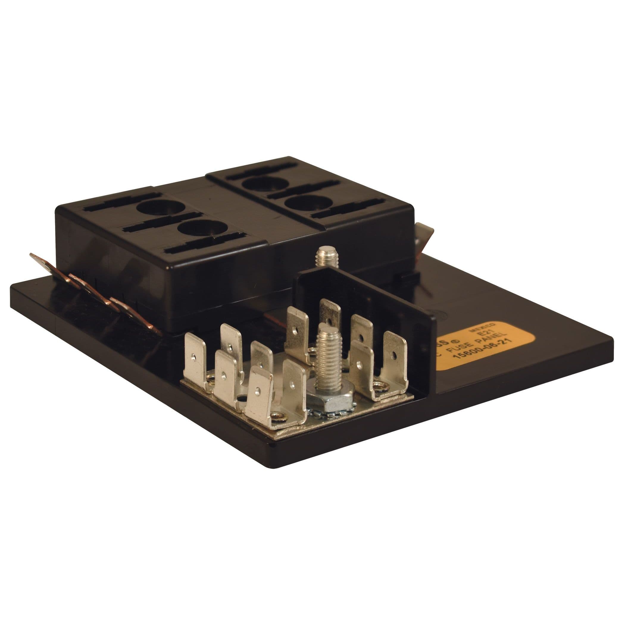 ATO/ATC Fuse Block with Ground Bus Bar (6 Gang)