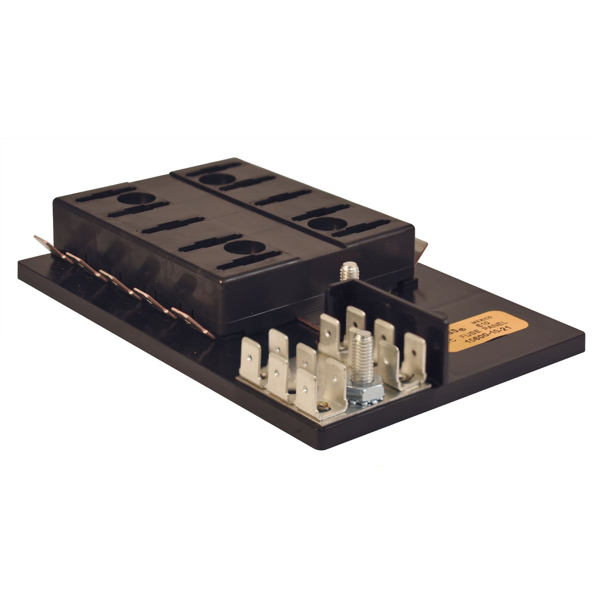 ATO/ATC Fuse Block with Ground Bus Bar (10 Gang)