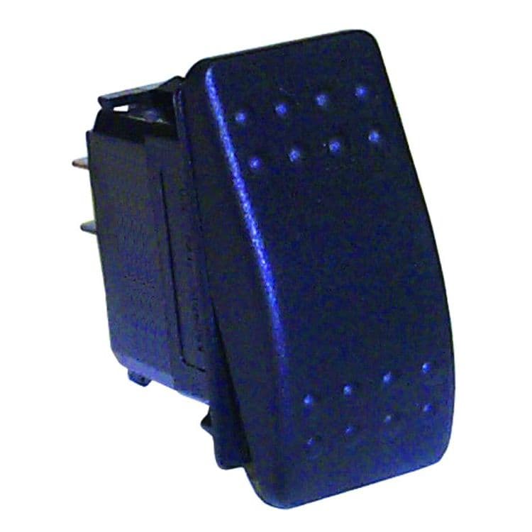 Non-Illuminated Contura® Rocker Switch (On-Off-On, 6 Terminal, DPDT)