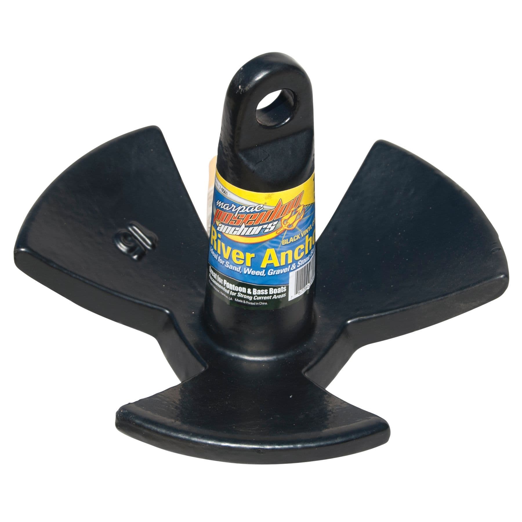 Black Vinyl Coated River™ Anchor (30 lbs)