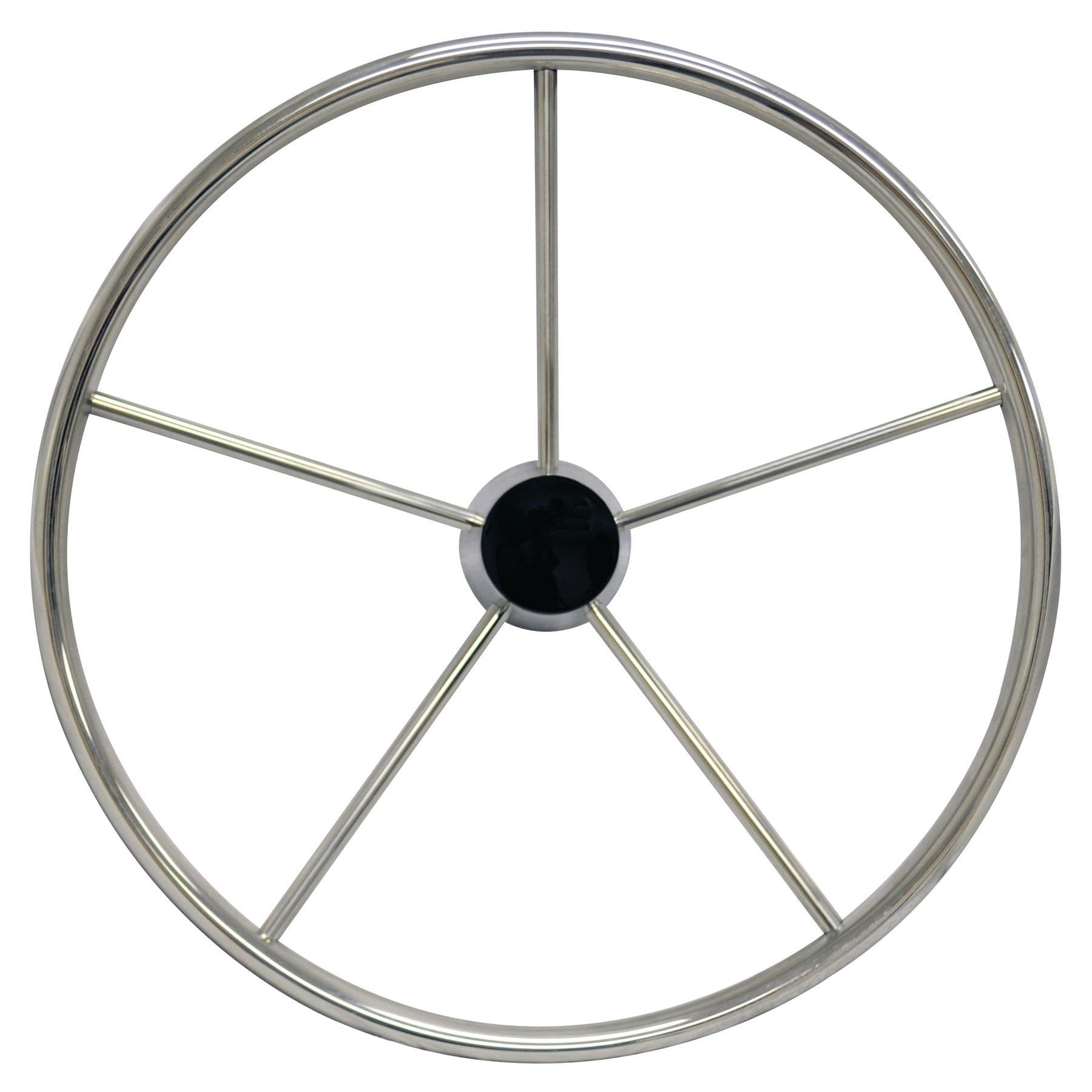 Stainless Steel 5 Spoke Destroyer Type Steering Wheel Without Control Knob (20”)