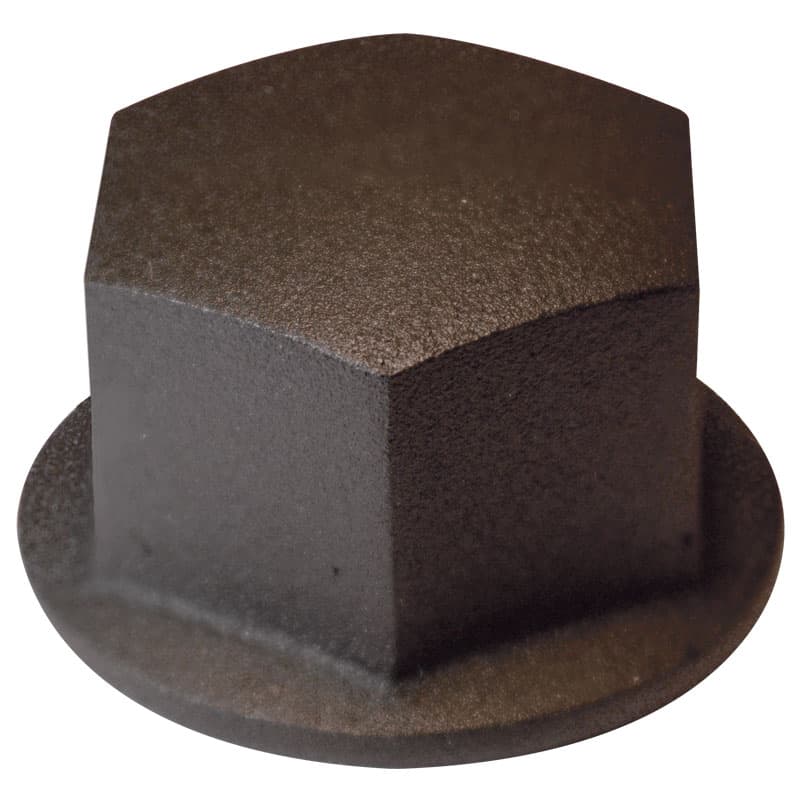 Spare Wheel Nut For Uflex Steering (Stainless Steel with Black Powder Coat, M12 x 1.75 Thread)