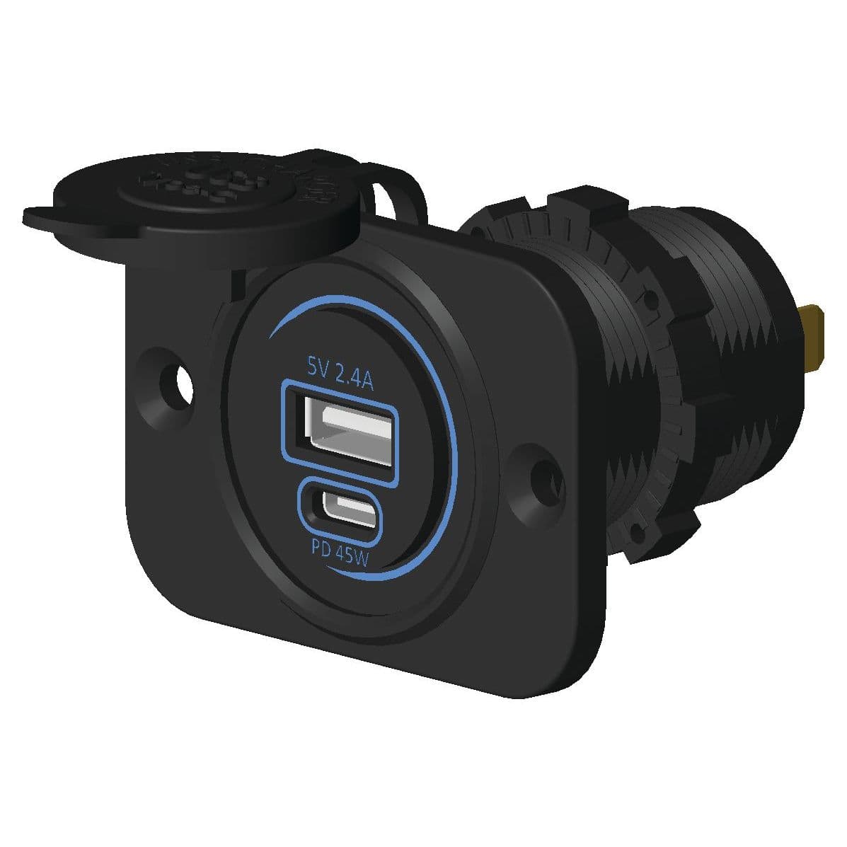 Power Delivery 45W USB 1A + 1C Charger