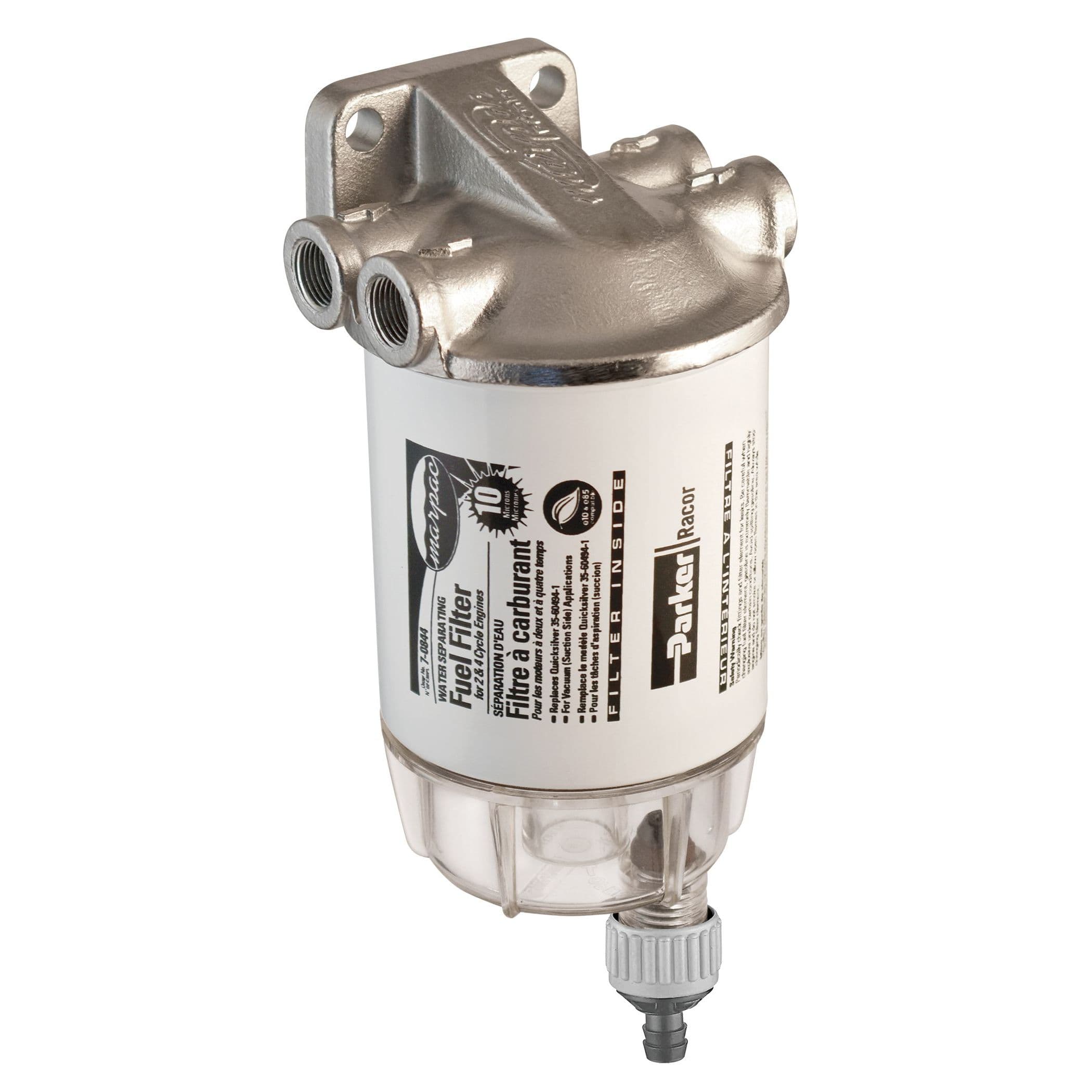 Racor® Inside Fuel/Water Separating Marine Filter Kit with Stainless Steel Filter Bracket