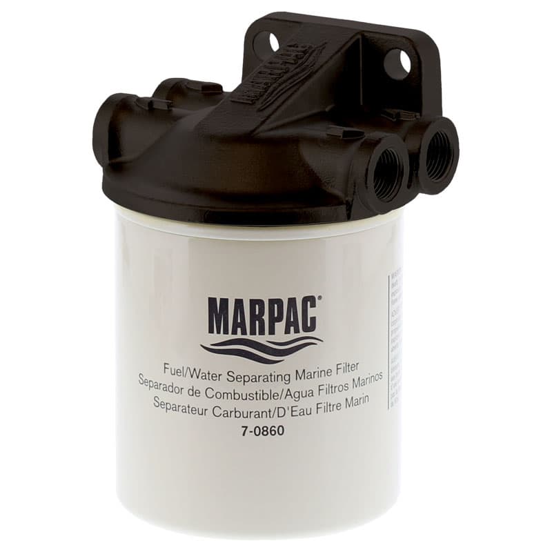 Fuel/Water Separating Marine Filter Kit with Composite Filter Bracket