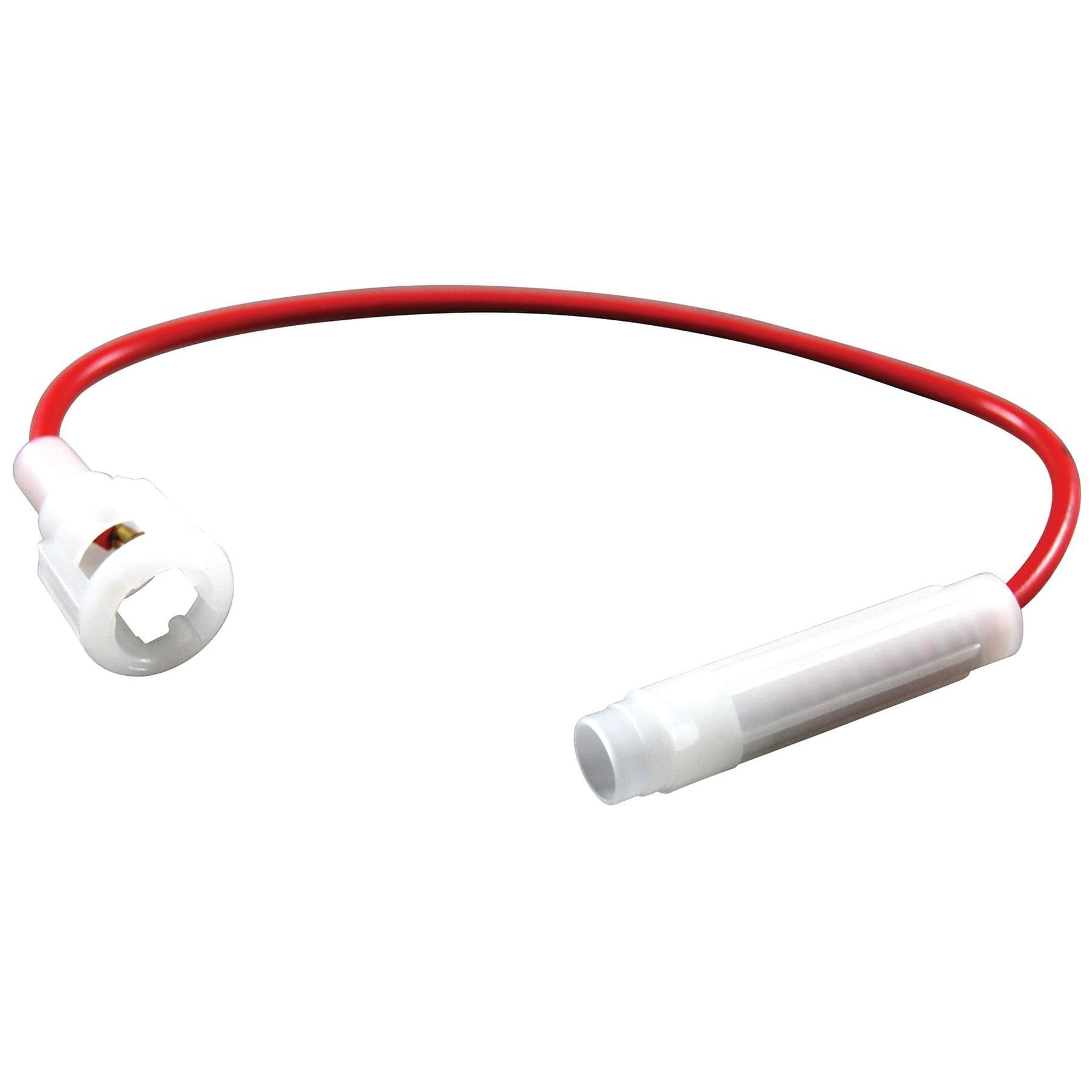 Plastic Inline Fuse Holder (14 Gauge Wire with 8” Loop)