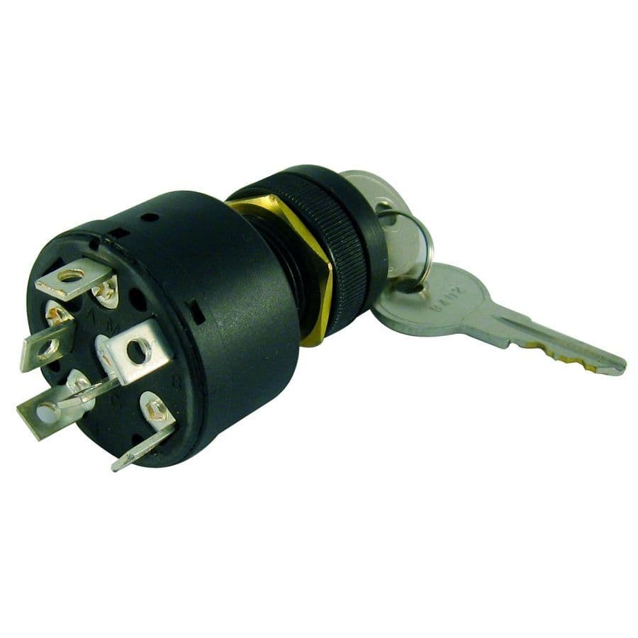 Magneto Push-To-Choke Ignition Switch (6 Screw Terminals)