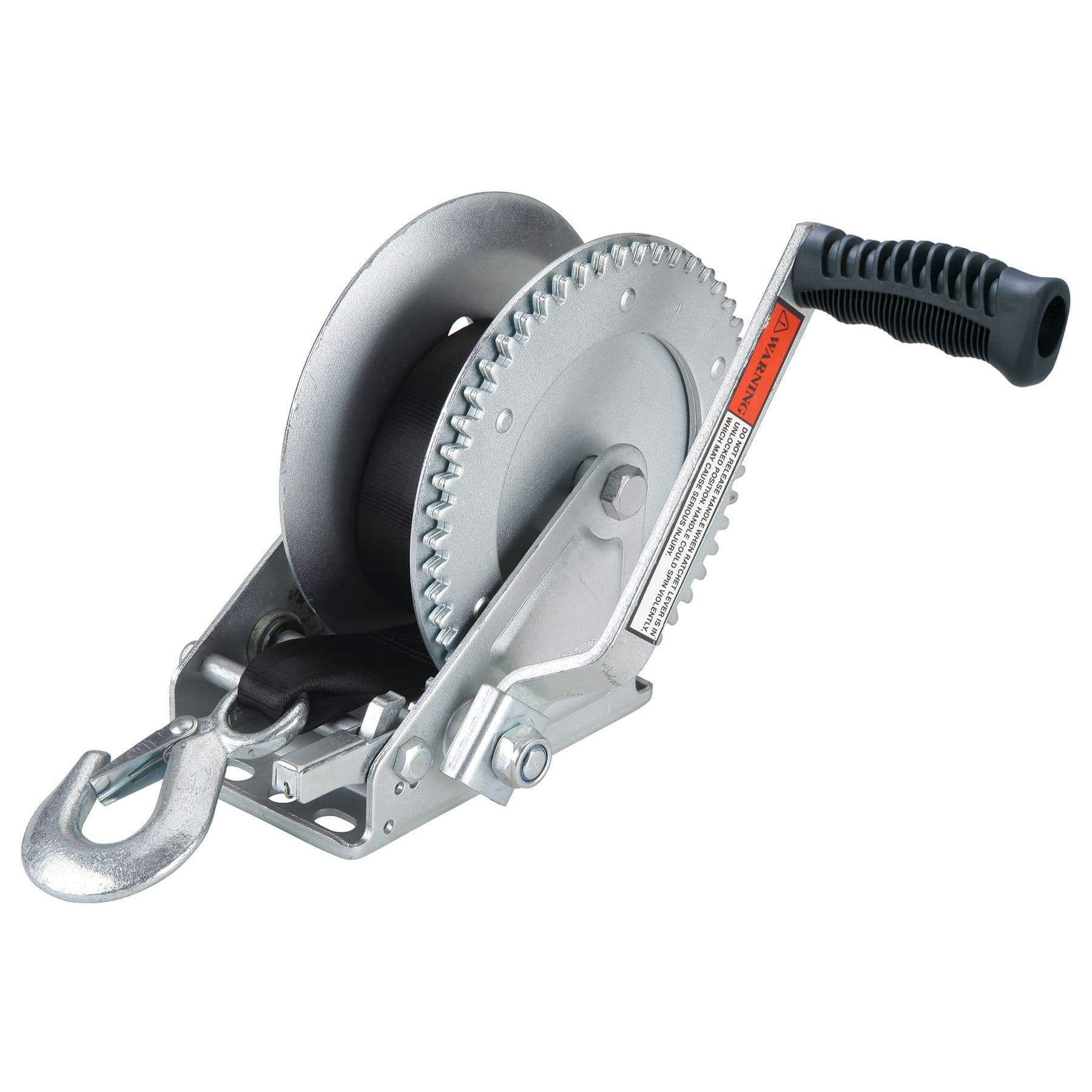 Single Speed Trailer Winch with 15' Strap (1,800 lbs. Capacity)