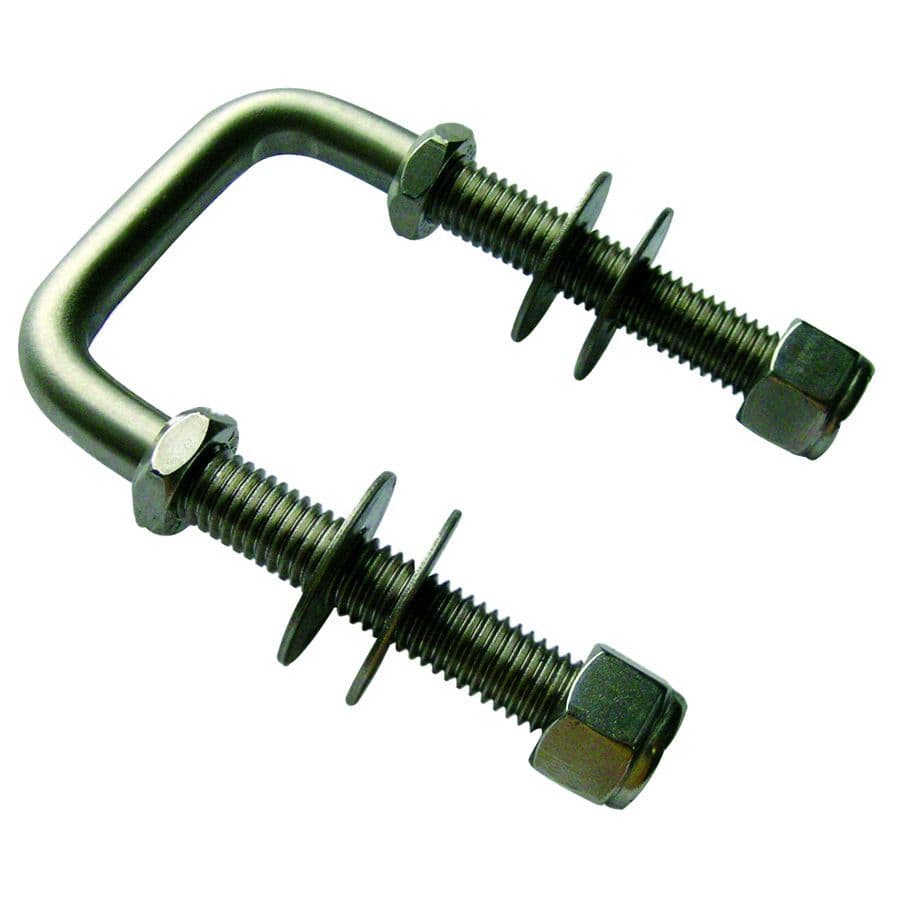 Square Galvanized U-Bolts (1/2” x 2-1/8” x 4” x 2”)