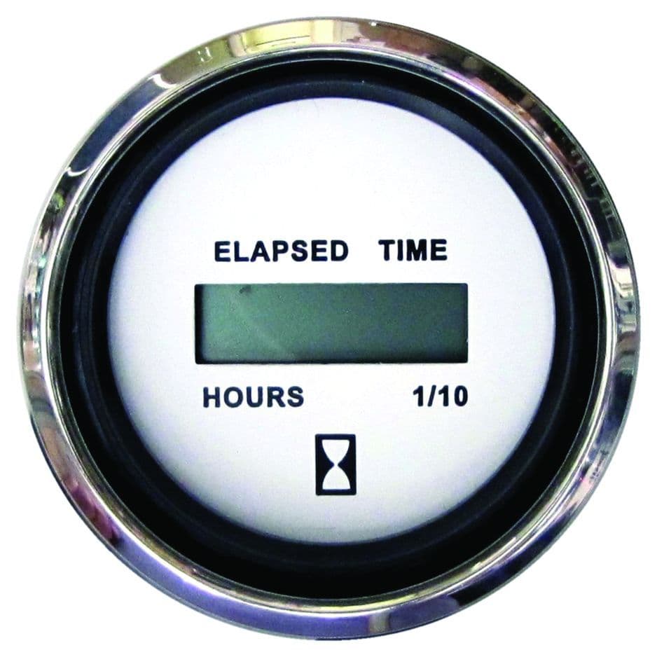 Domed Gauges with Stainless Bezel - Hourmeter