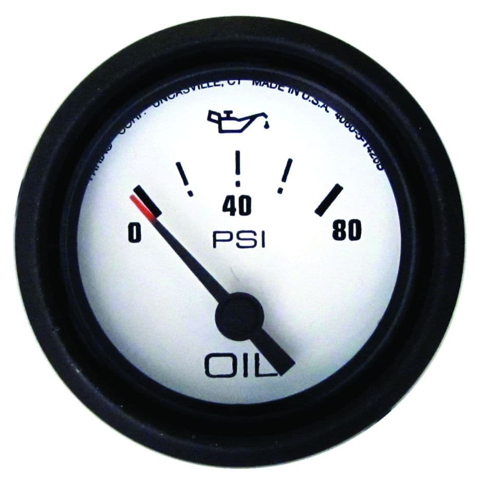 Domed Gauges - Oil Pressure Gauge (80 PSI)