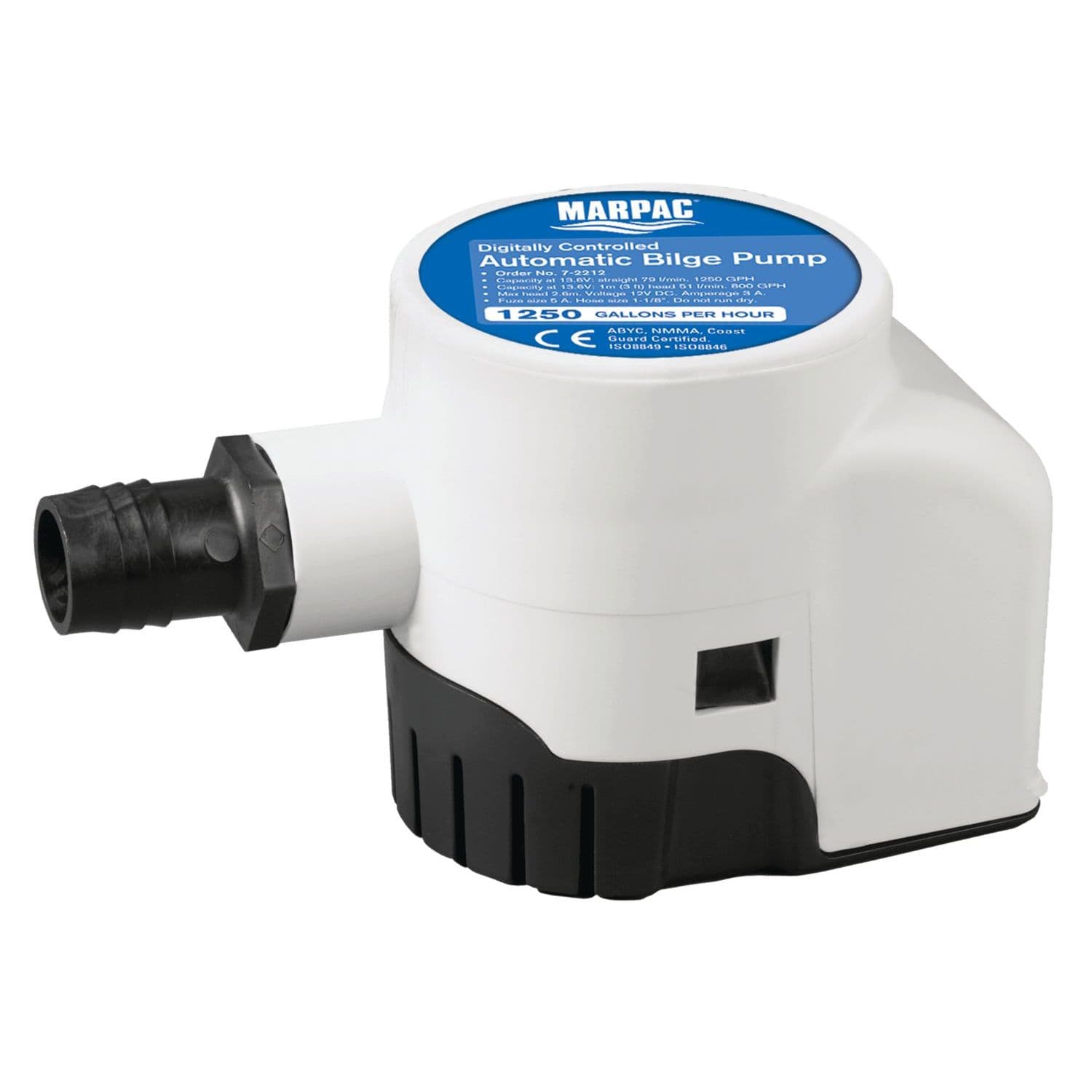 Digitally Controlled Automatic Submersible Bilge Pump (1,250 GPH)