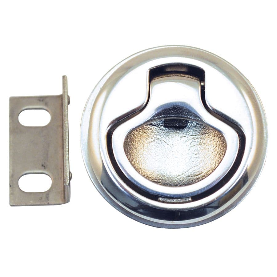 Stainless Steel Push to Close Non-Locking Latch (2-3/8” OD)