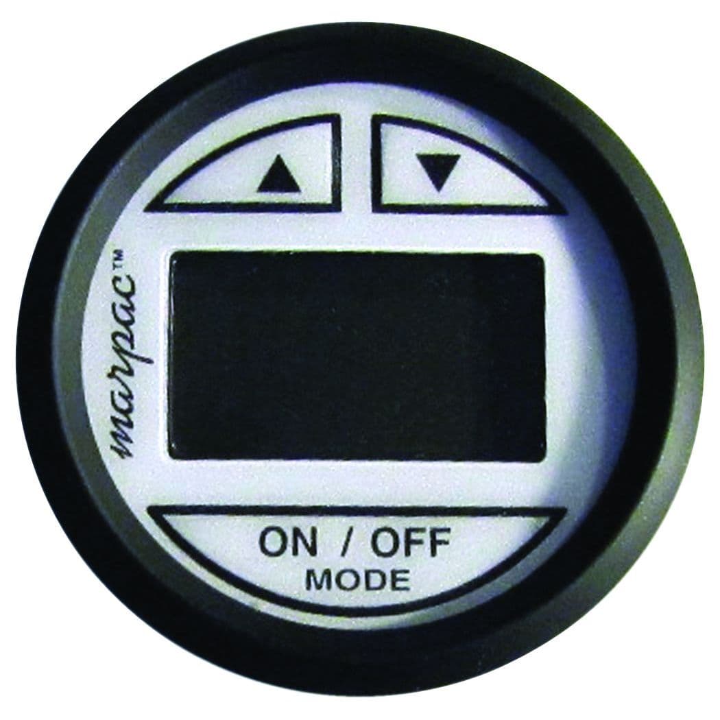 Depth Sounder - In-Hull Transducer (White Face With Black Bezel)