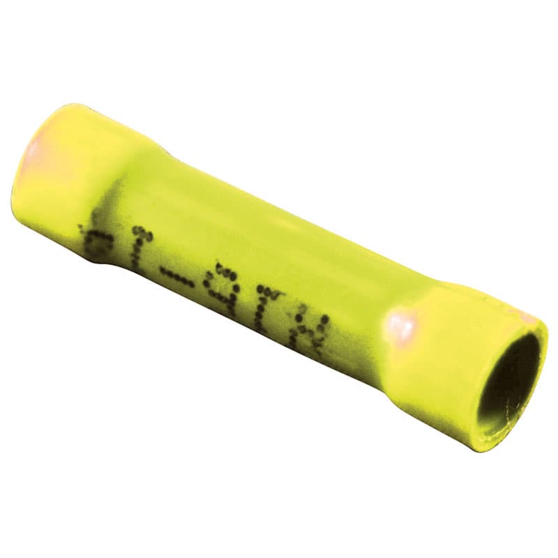 Vinyl Butt Connectors (12-10 AWG, Yellow)