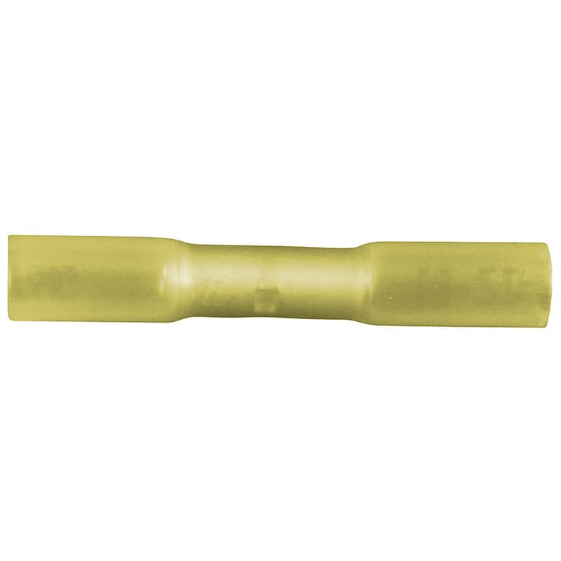 Heat Shrink Butt Connectors (12-10 AWG, Yellow)