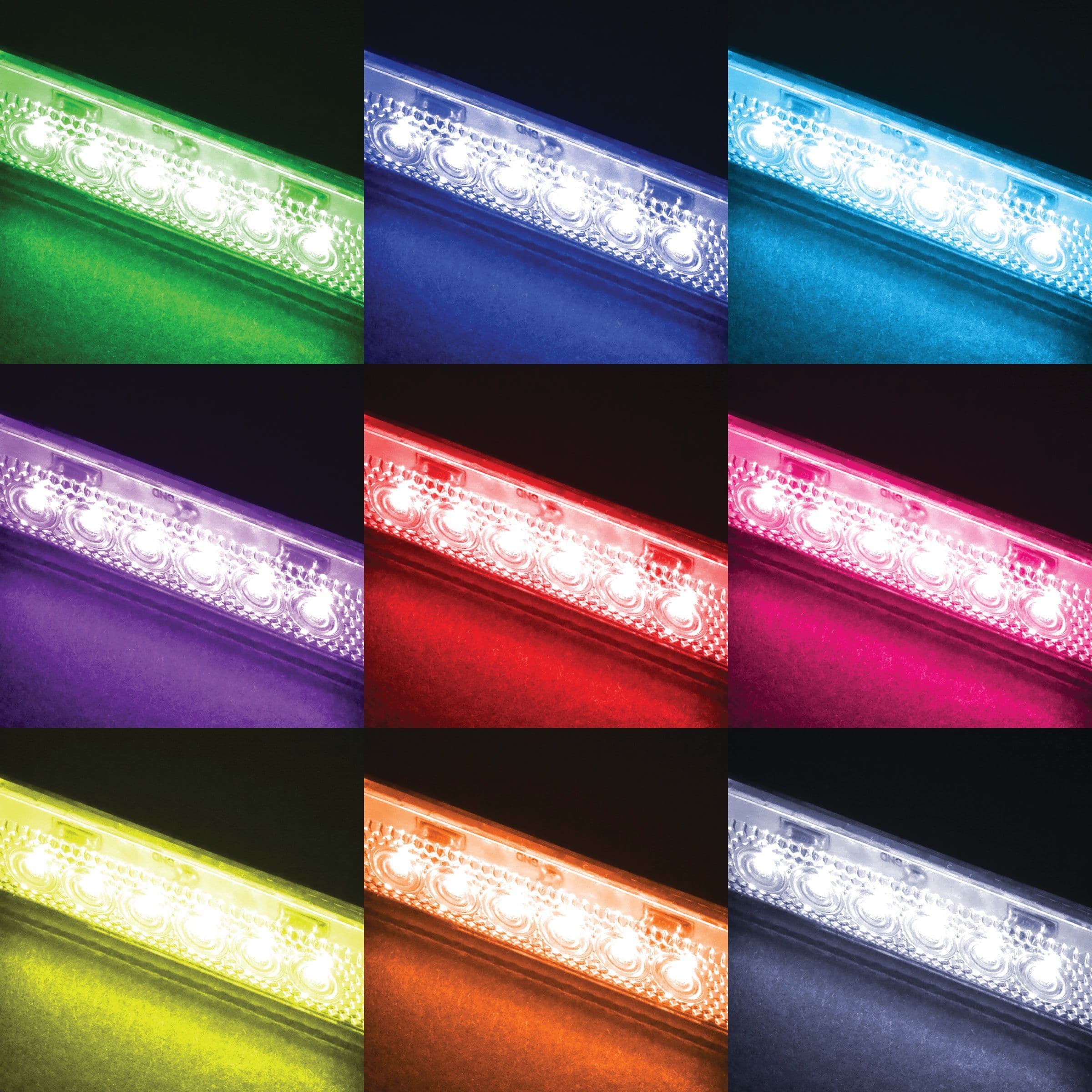 L.E.D. RGBW Slim Line Light (4”)
