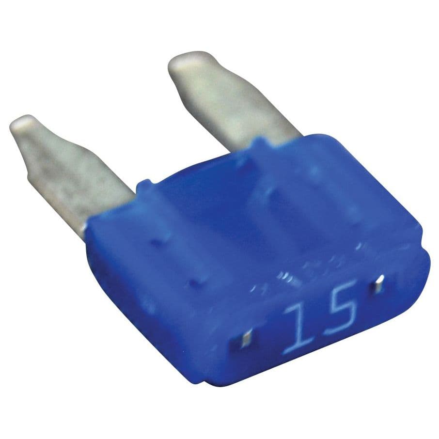 Mini Plug-In Fuses (15 Amp, Blue)