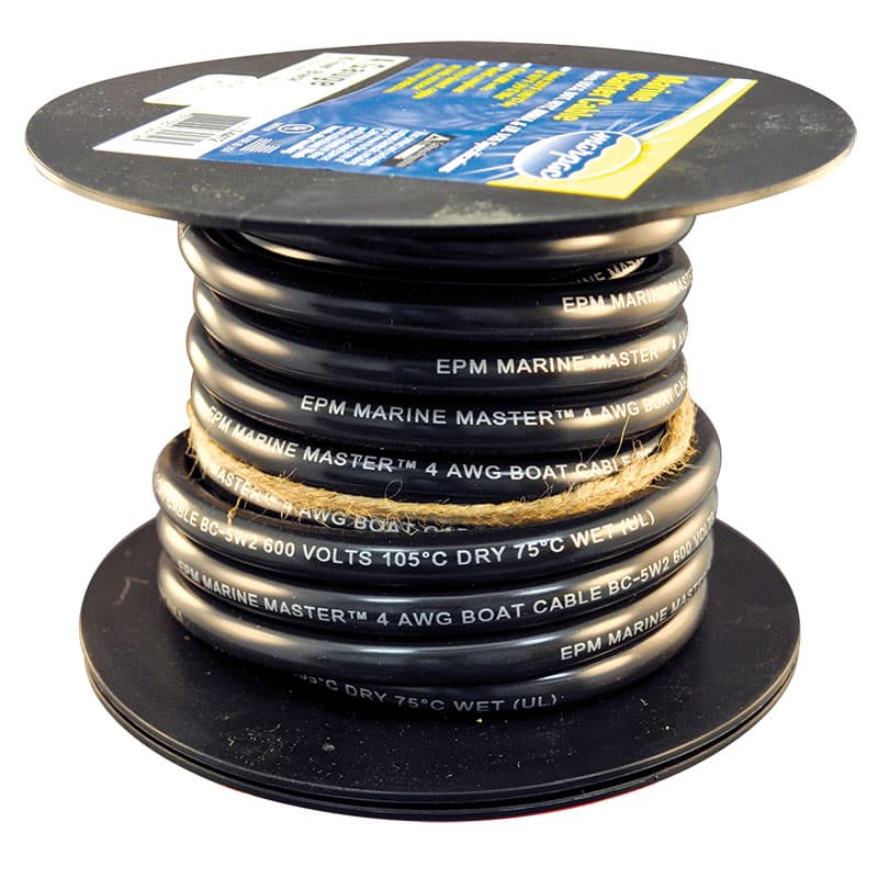 Starter Cable (3/0 Gauge, Black, 25’ L)