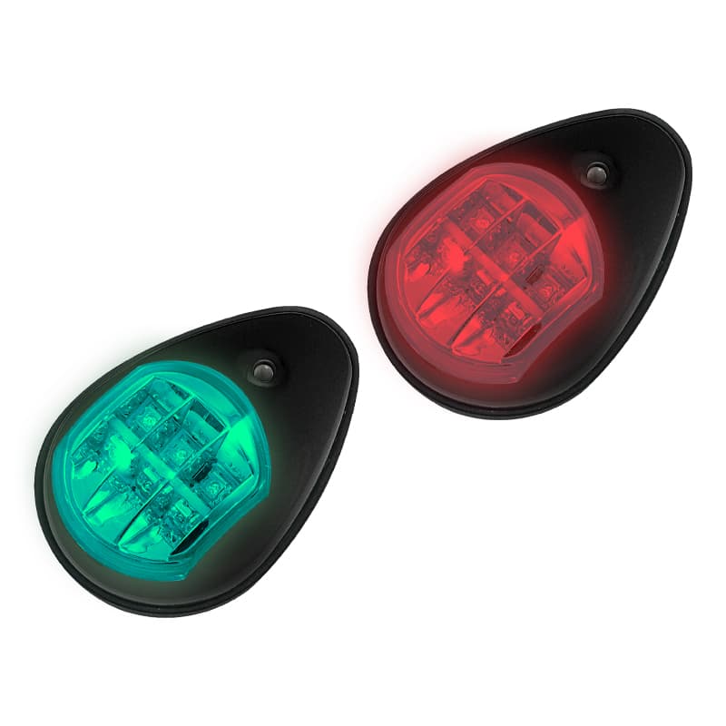 L.E.D. Side Light - Vertical Mount (Black)