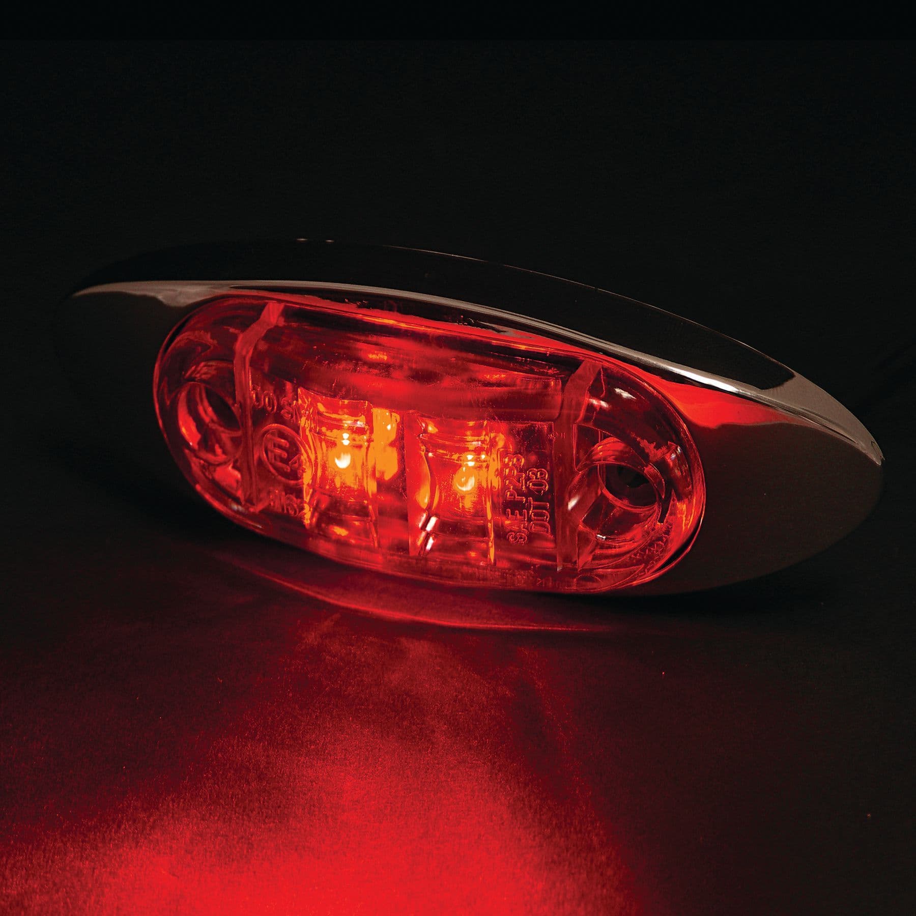 L.E.D. Sleek Accent Marker/Clearance Light - Red