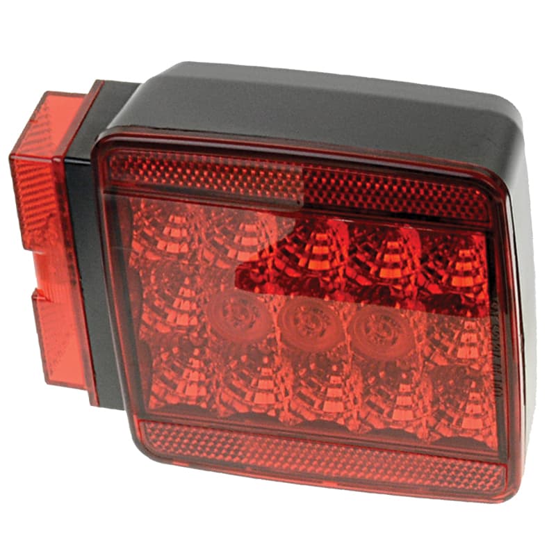 L.E.D. Waterproof Left Side Tail Light - Over 80” Wide Trailer