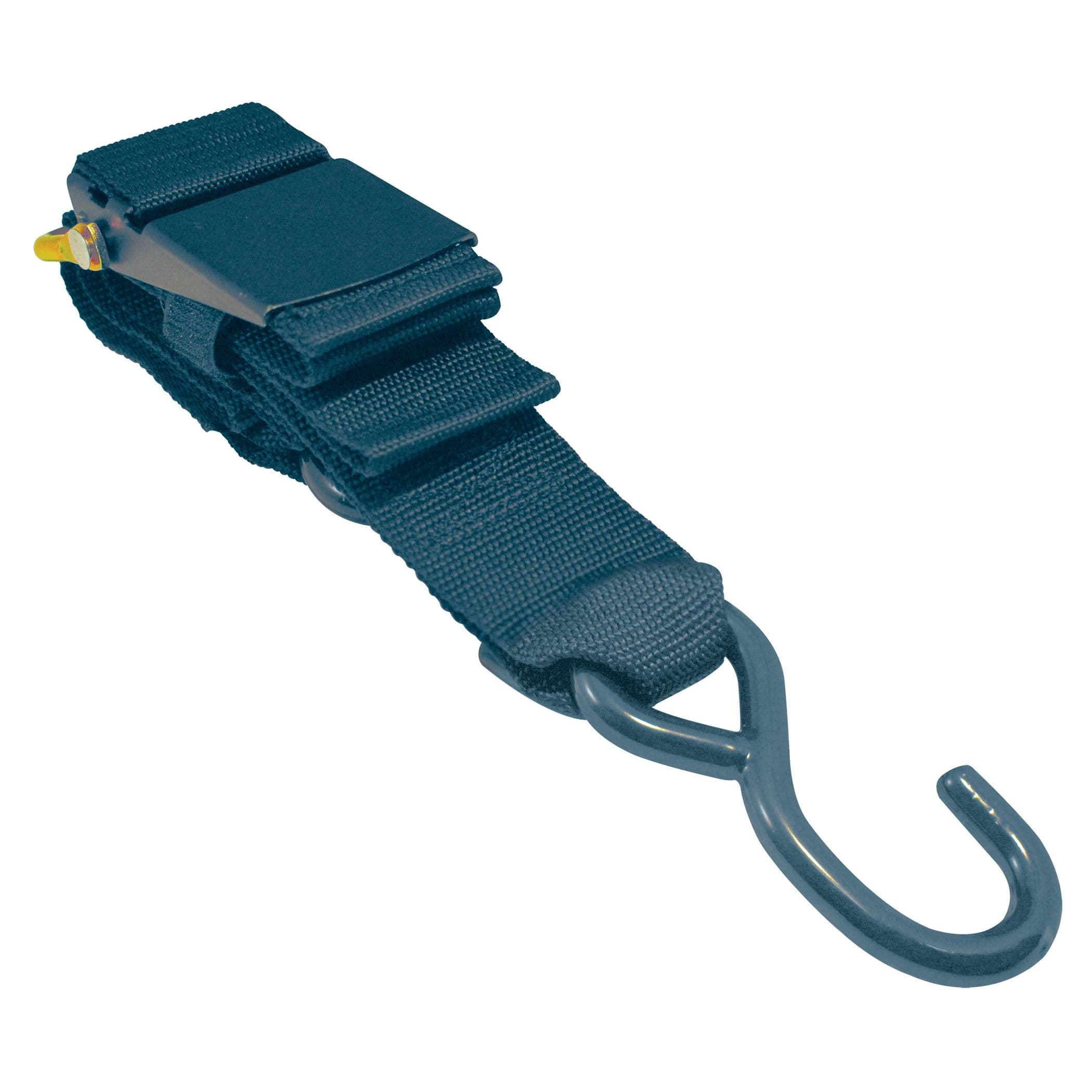 Adjustable Transom Tie Down and S-Hooks (Length 4’)