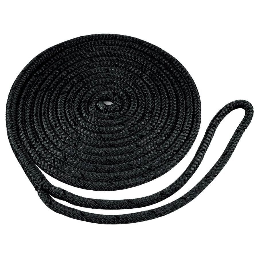 Braided MFP Dock Line (1/2” x 20’, Black)