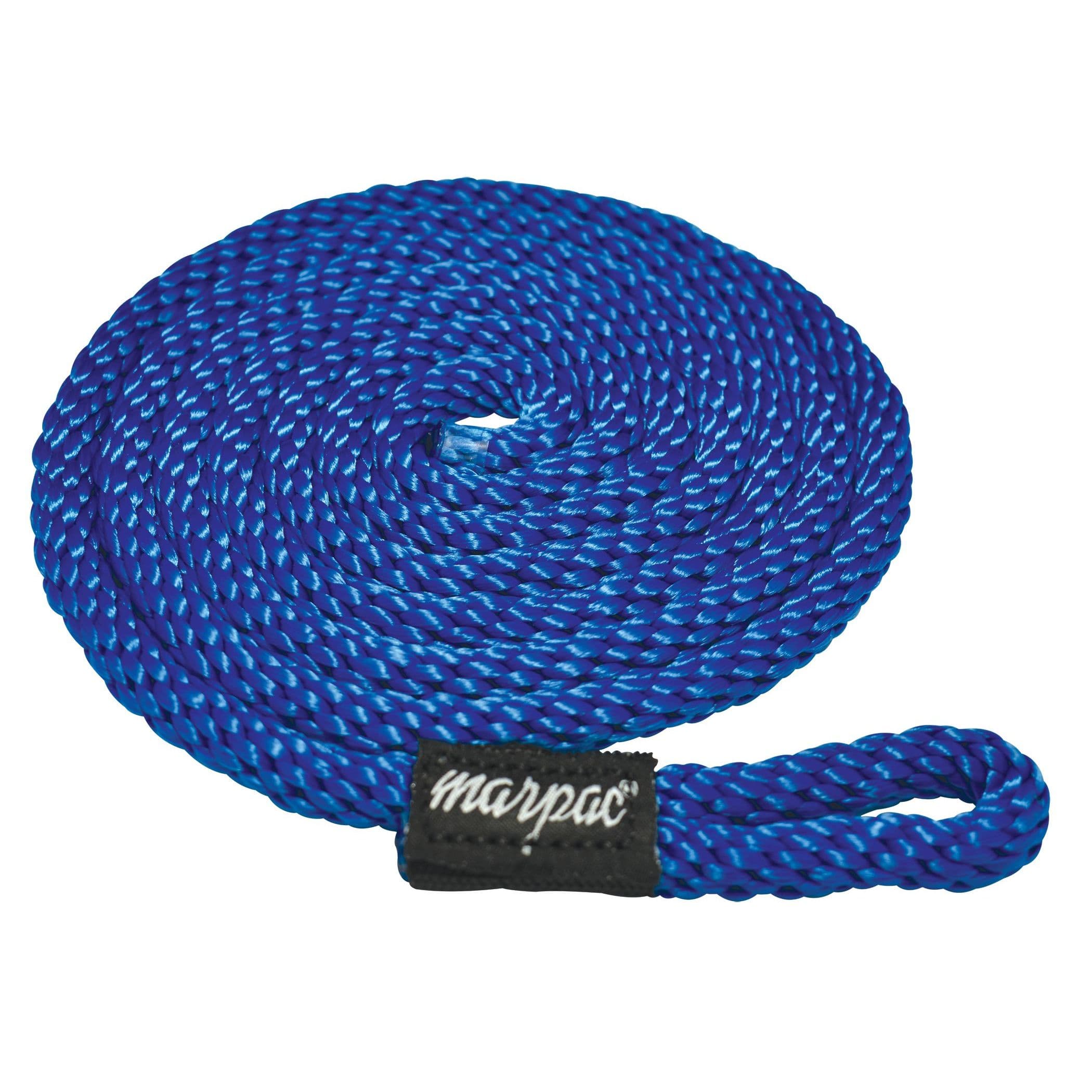 Braided MFP Fender Line with 2” Loop (3/8” x 72”, Blue)