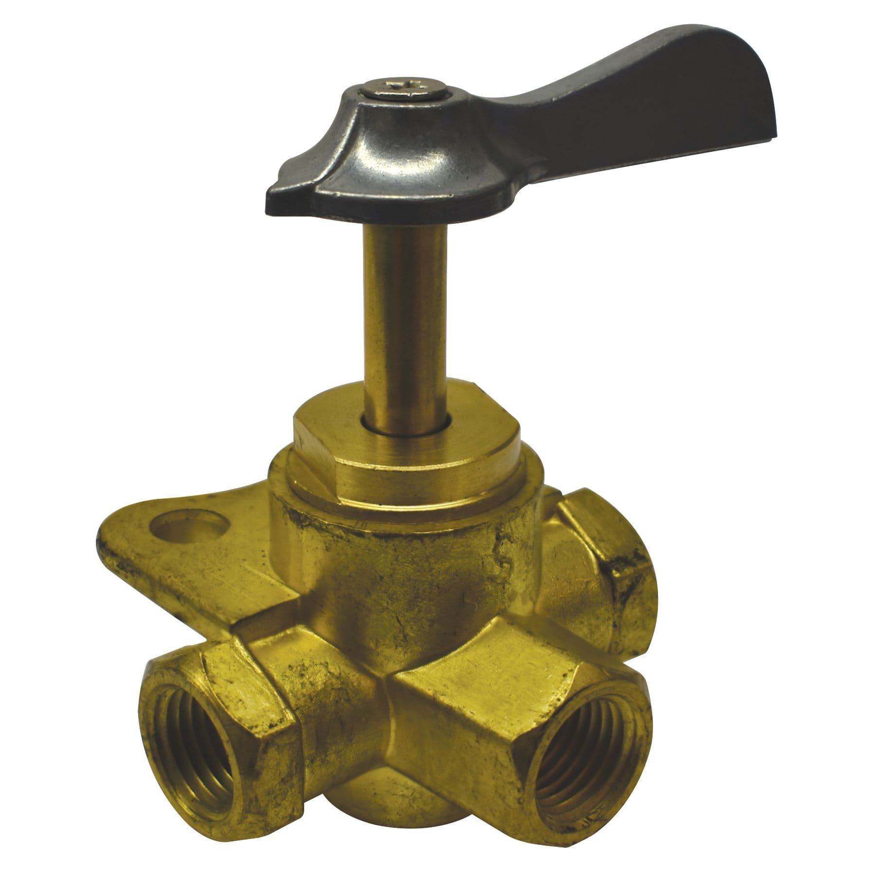 Brass 3-Way Valve (1/4” FNPT with Easy Clicks)