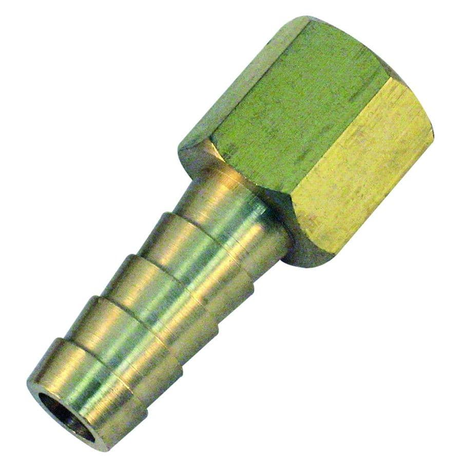Machined Brass Female Fuel Hose Barb (1/4” FNPT x 3/8”)