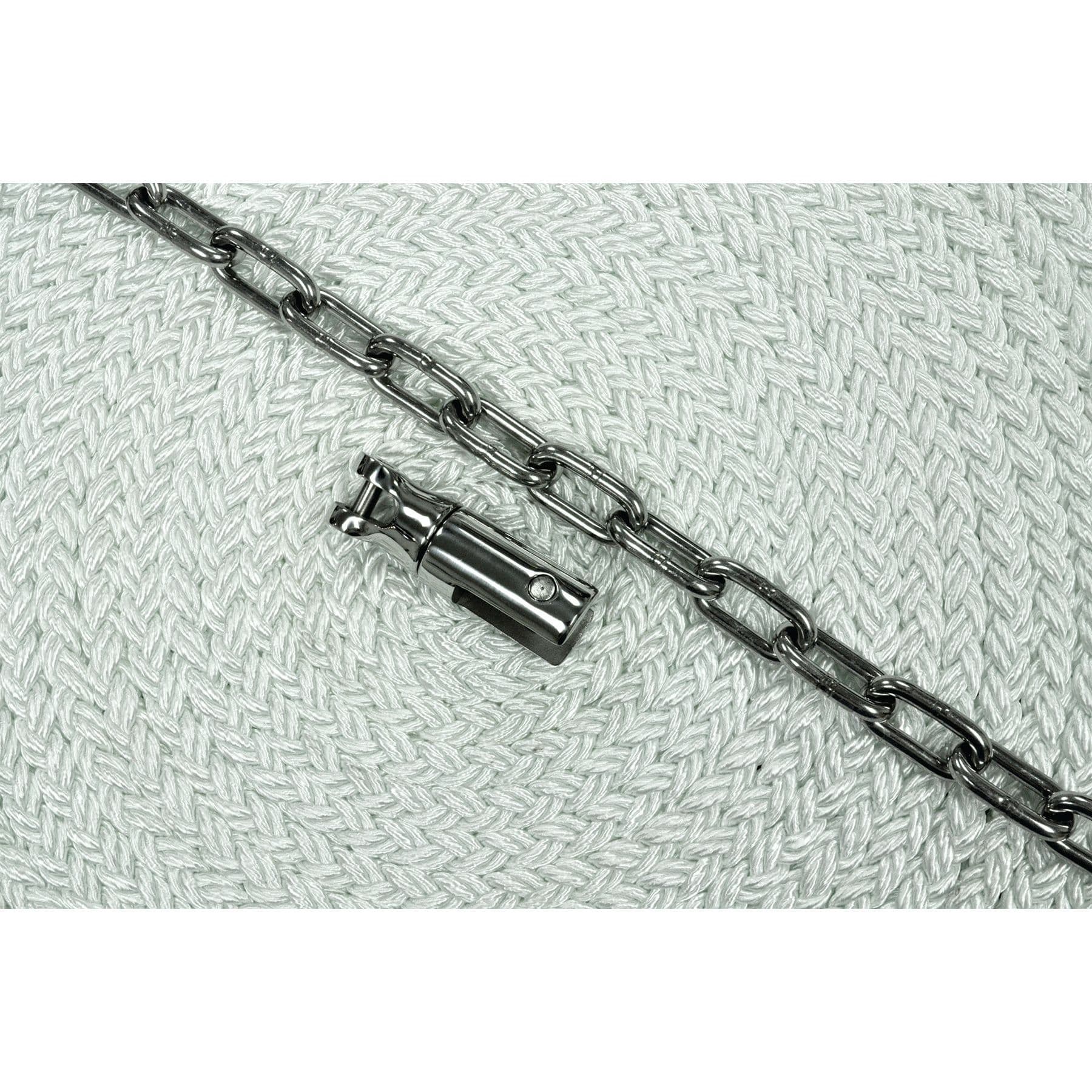 8 Plait Nylon Rope Anchor Rodes (5/16” x 15’ Chain, 5/8” x 200’ Rope)