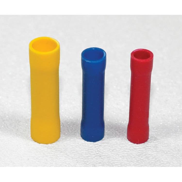 Vinyl Insulated Butt Splice Connectors (12-10 AWG, Yellow)