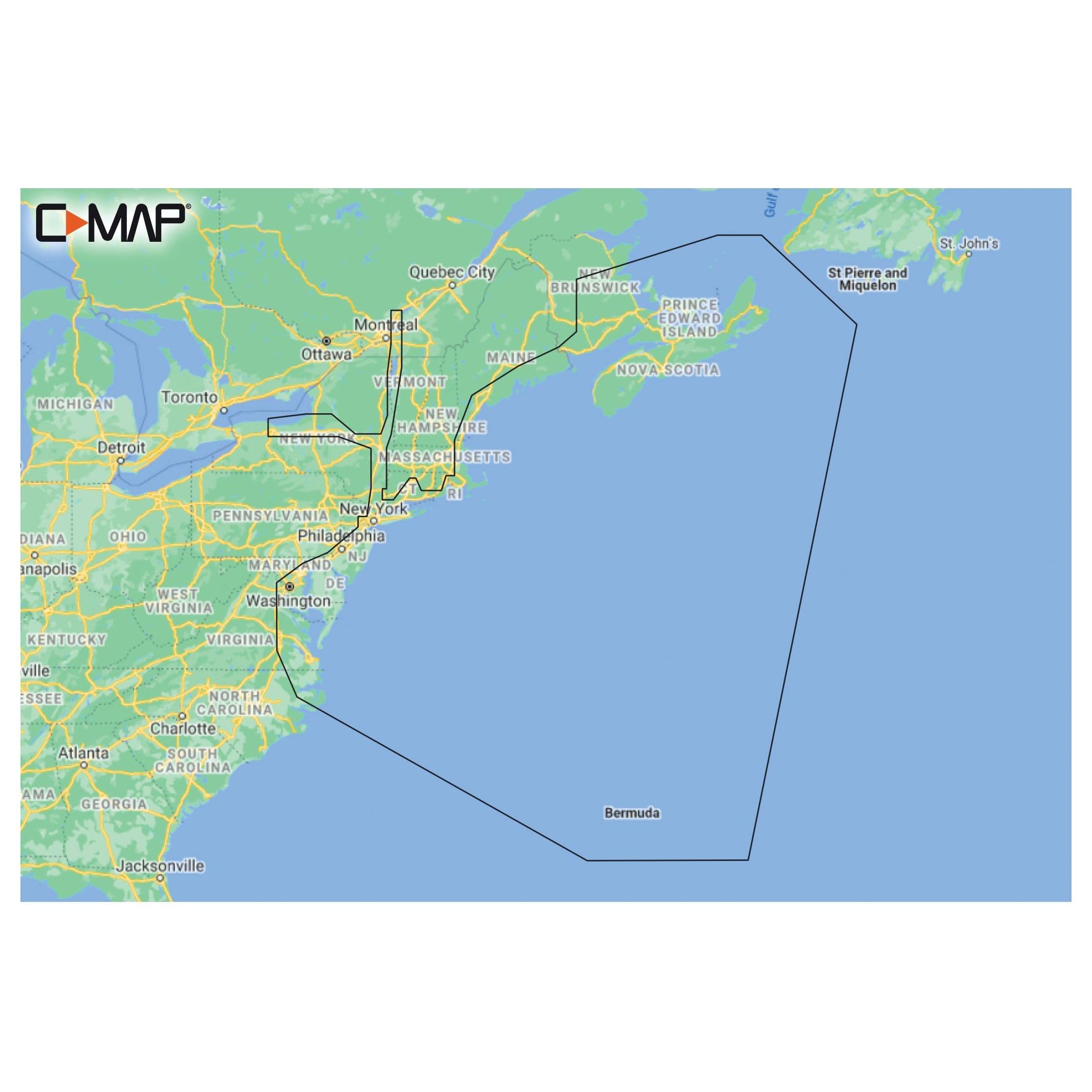 C-MAP Reveal Coastal - Nova Scotia to Chesapeake Bay