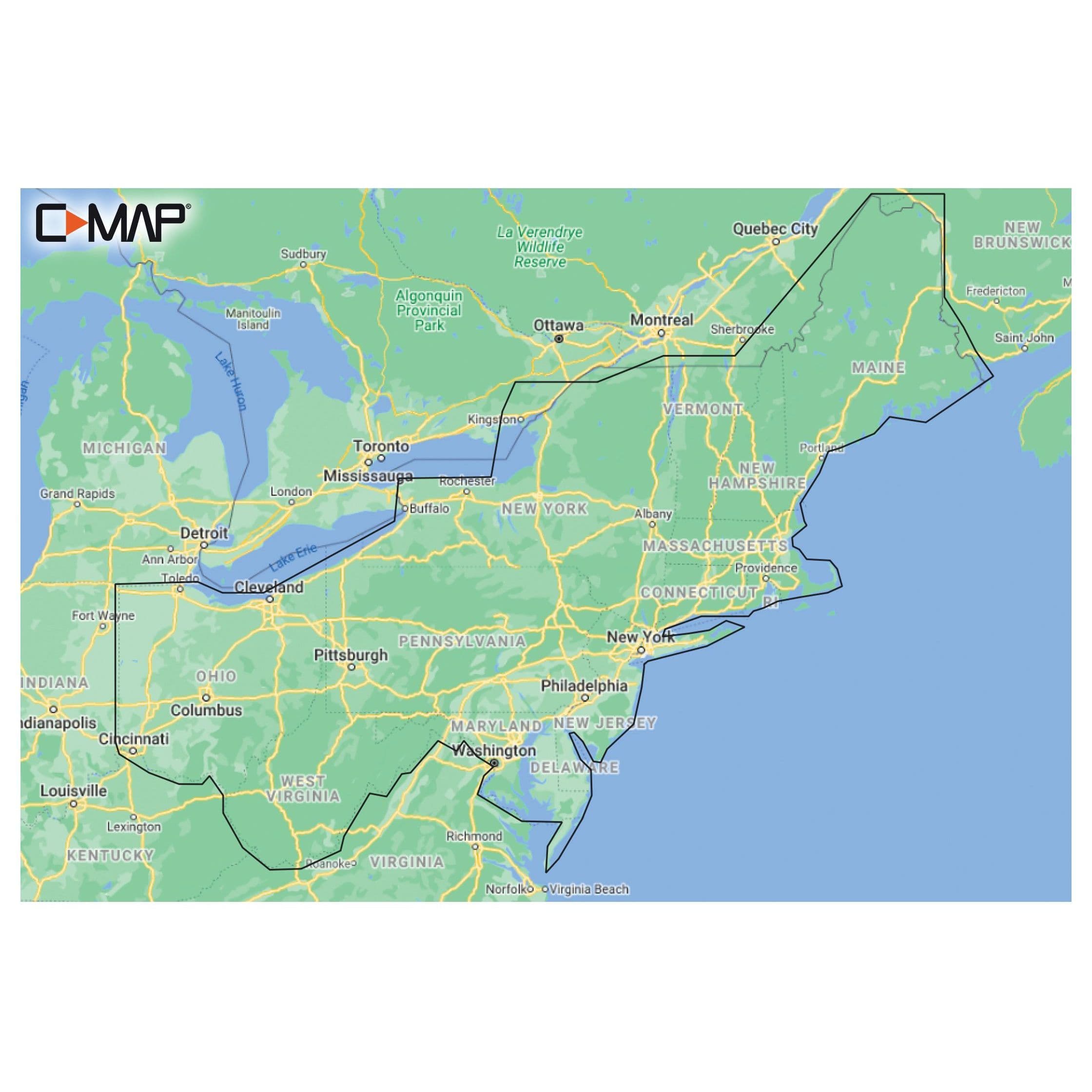 C-MAP Reveal Lakes - US Lakes Northeast