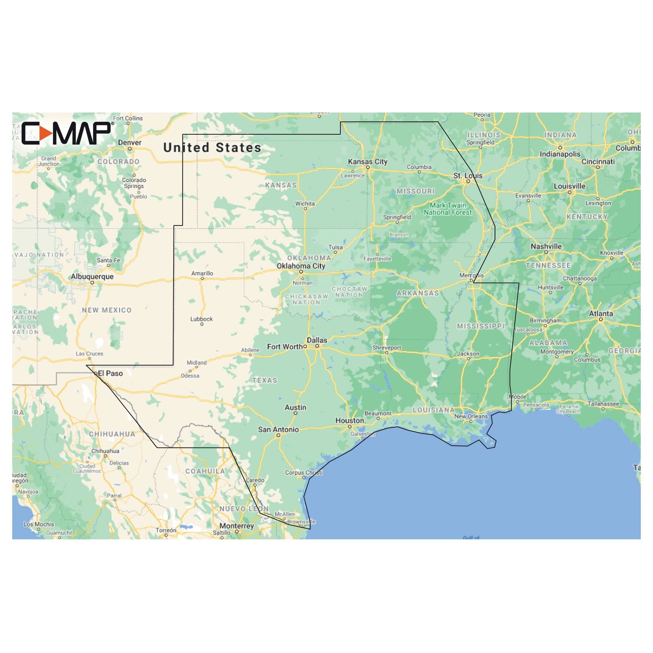 C-MAP Reveal Lakes - US Lakes South Central