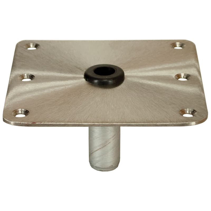 KingPin™ Series Threaded Square Stainless Steel Base with Nylon Bushing (Bulk)