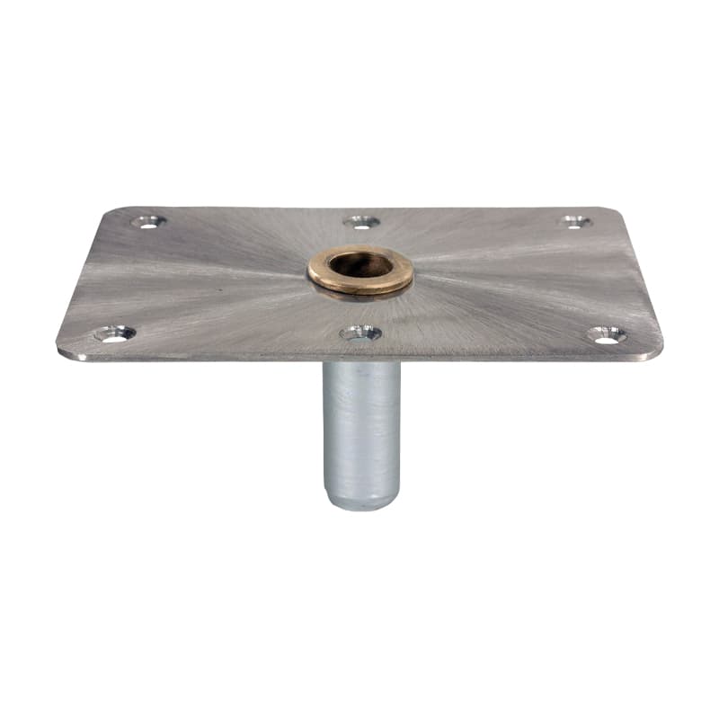 KingPin™ Series Threaded Rectangular Stainless Steel Base with Nylon Bushing (Bulk)