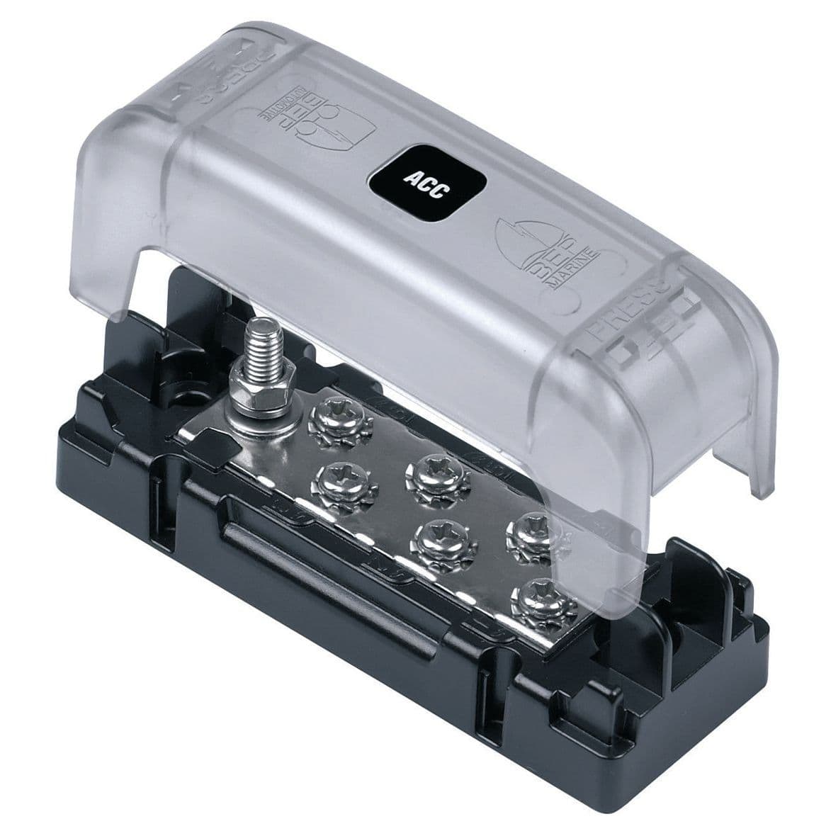 ATC Six Way Bus Bar with 5mm Input Stud