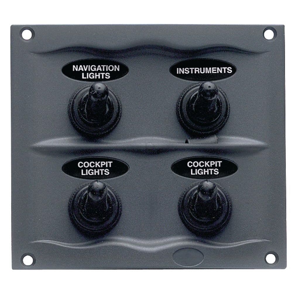 Waterproof Series Sprayproof 4 Switch Panel