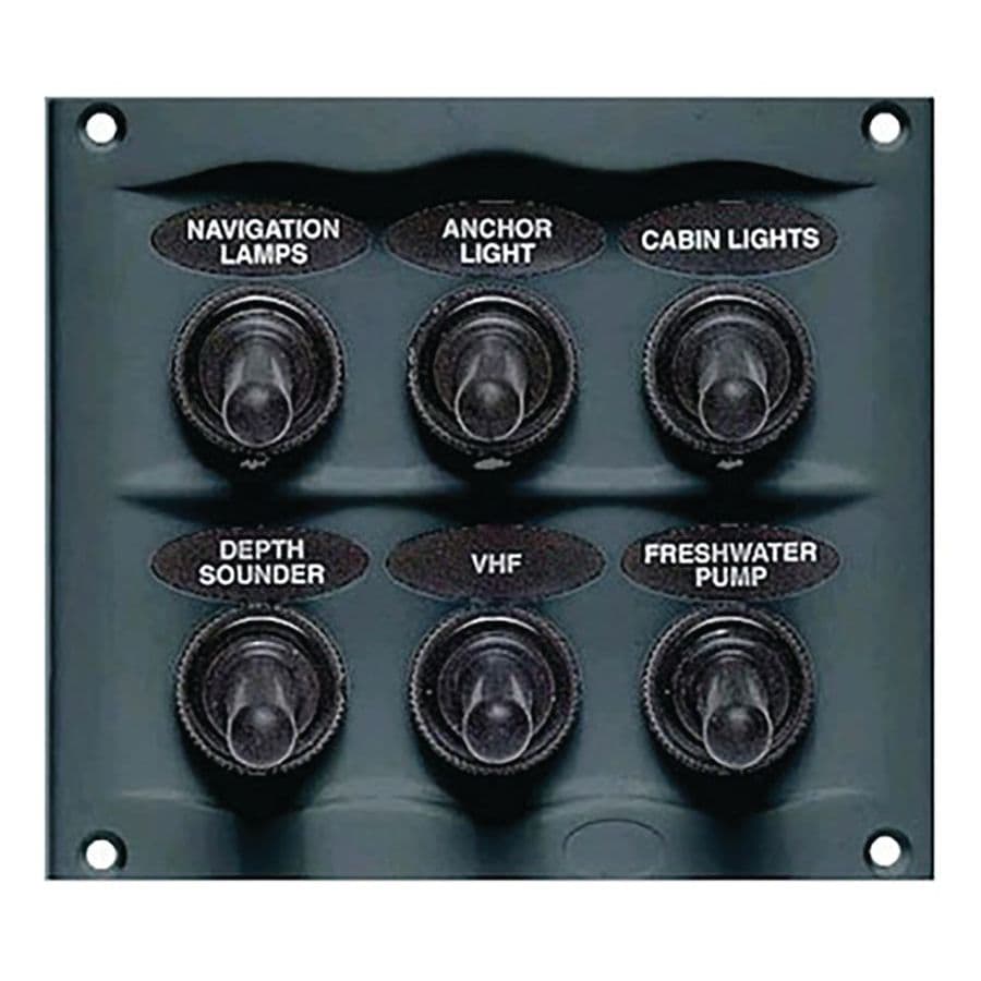 Waterproof Series Sprayproof 6 Switch Panel