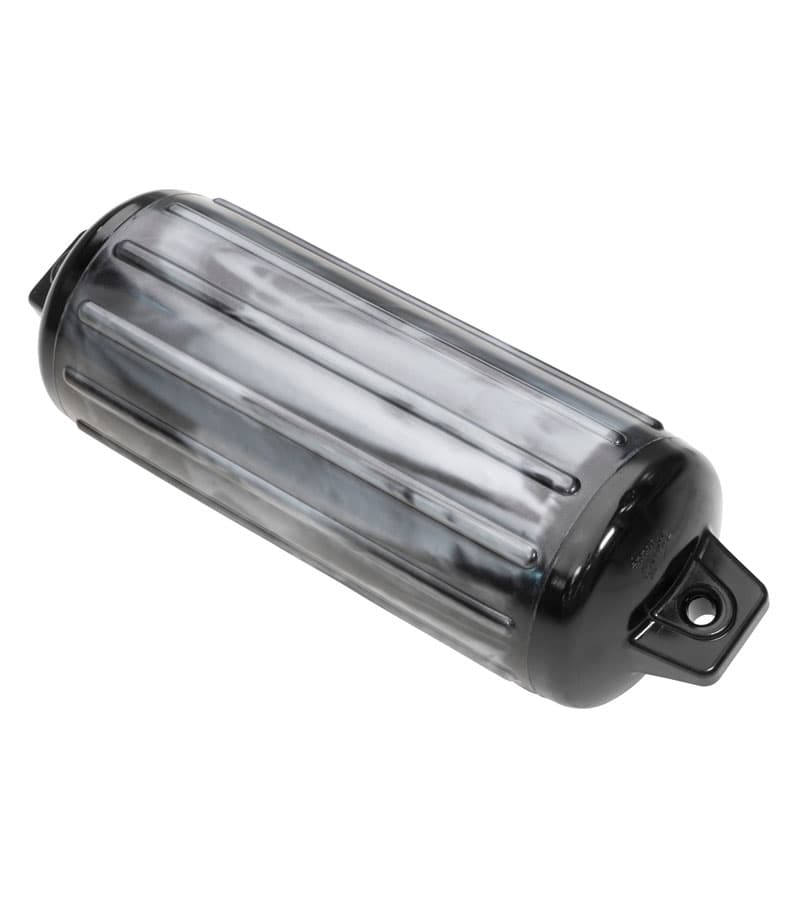 Super Gard Inflatable Vinyl Fender (6-1/2" x 22", Silver Mist/Black)